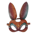 SNAKE SKIN BUNNY MASK - ORANGE